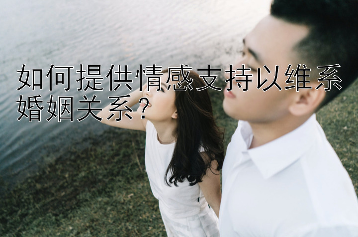 如何提供情感支持以维系婚姻关系？