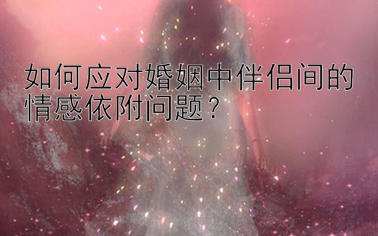 如何应对婚姻中伴侣间的情感依附问题？