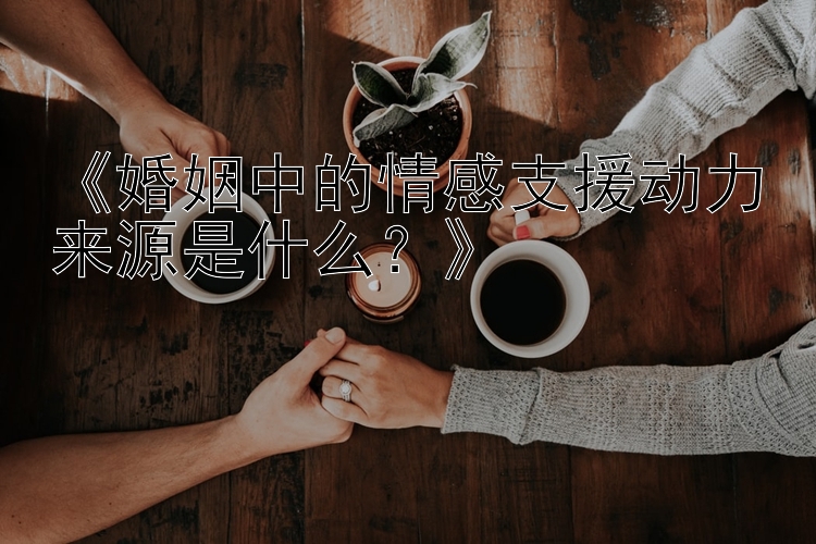 《婚姻中的情感支援动力来源是什么？》